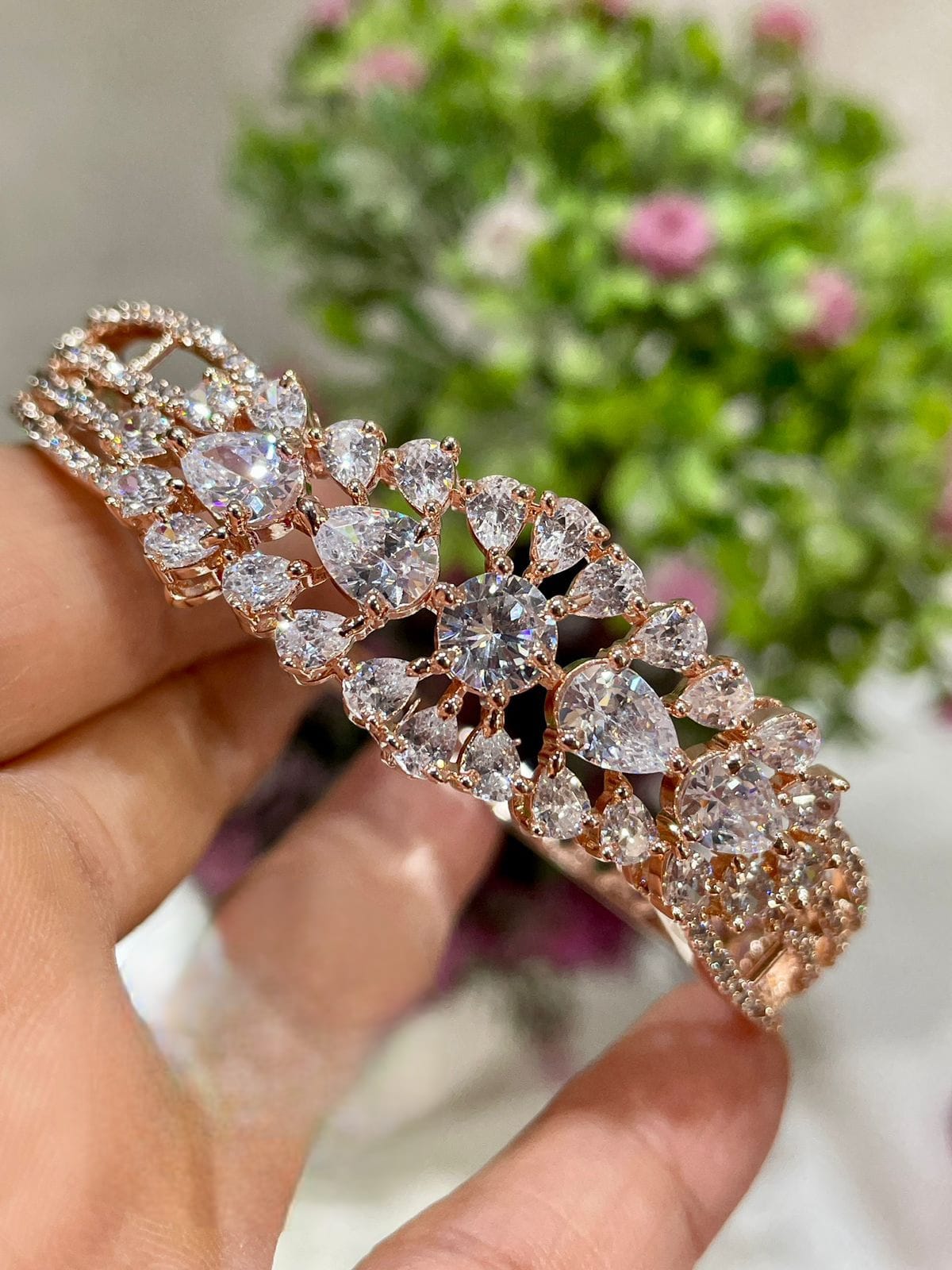 American diamond openable stone bracelet •ad bracelet •ad jewelry •american diamond bracelet • beautiful bracelet