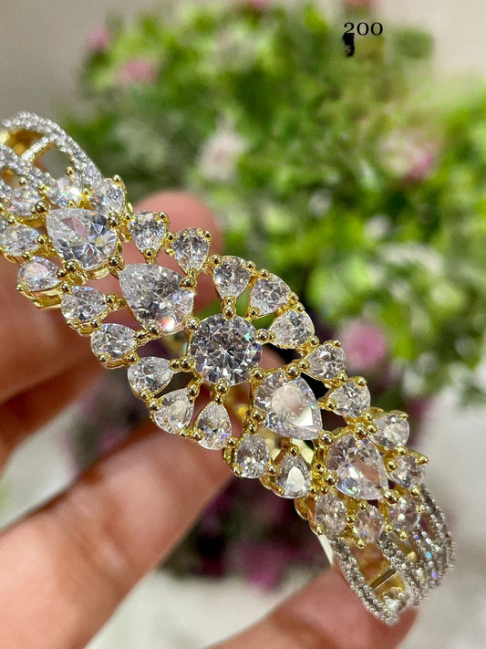 American diamond openable stone bracelet •ad bracelet •ad jewelry •american diamond bracelet • beautiful bracelet