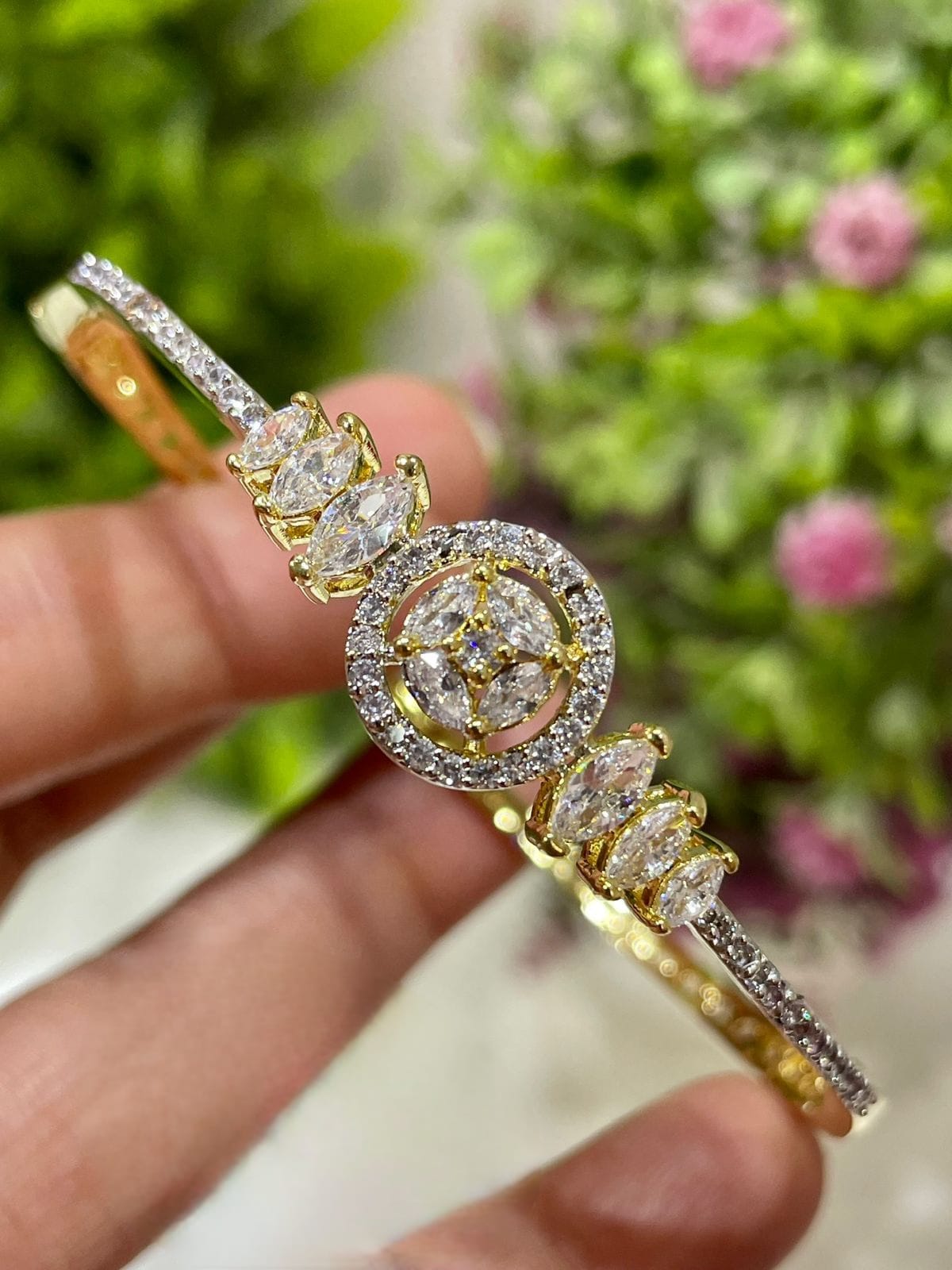 American diamond openable stone bracelet •ad bracelet •ad jewelry •american diamond bracelet • beautiful bracelet
