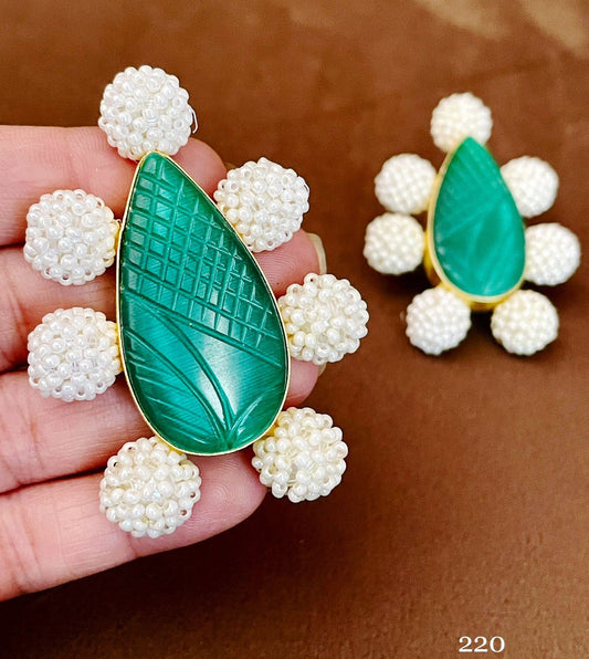 Real MOP Stone Earrings  jewelry , Real stone earrings jewelry