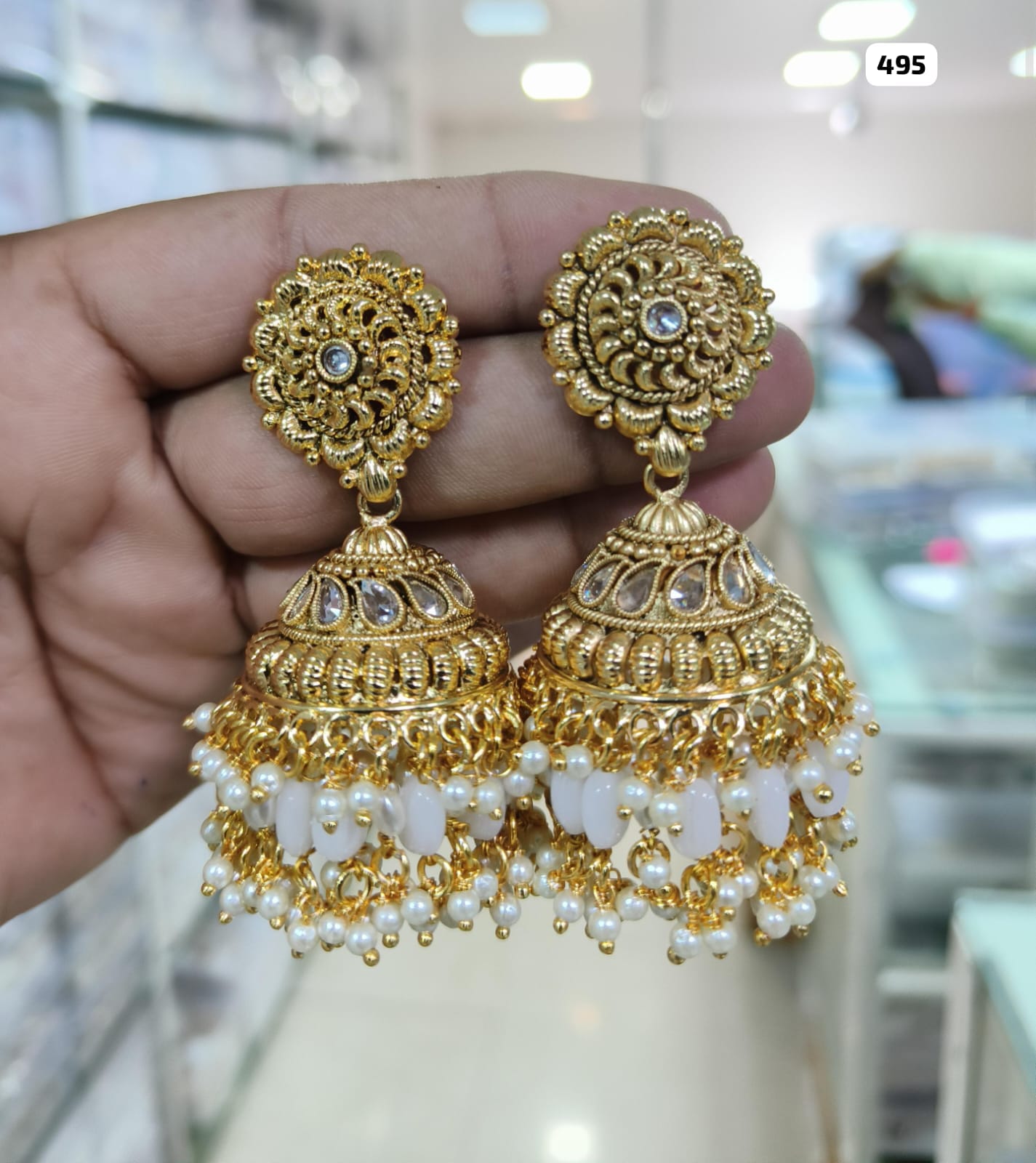Radiant Elegance: Gold-Plated Jhumka Jewelry Collection