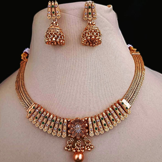 Eternal Grace: Halsi Necklace of Distinction , Halsi Design Necklace set