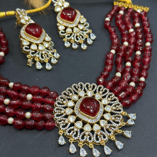 Captivating Victorian-Inspired Choker Set with Earrings - Timeless Beauty, Exquisite Handcrafted Jewelry for Elegance and Grace