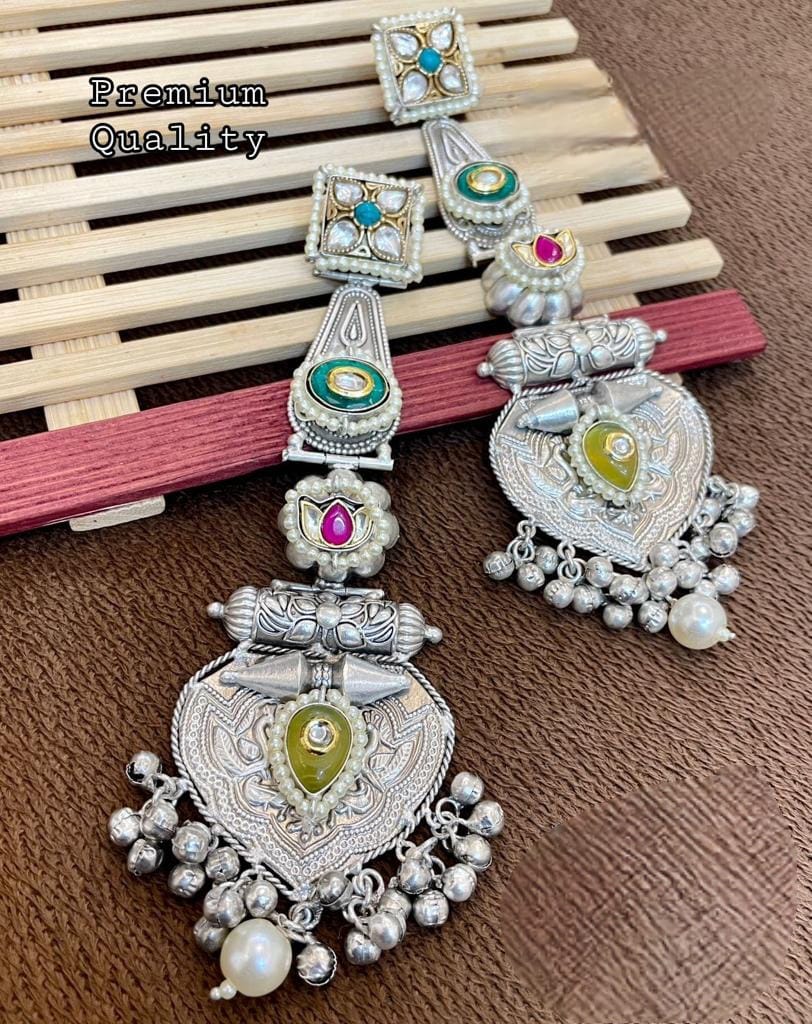 Premium Quality silver plated earrings jewellery , Gold plated Jhumka , big size earrings