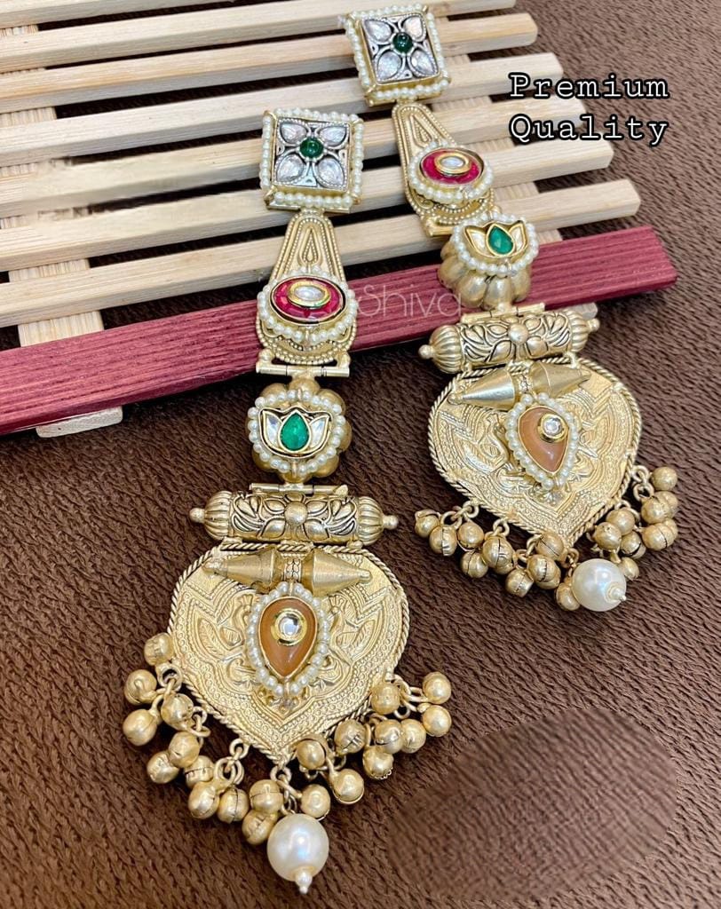 Premium Quality gold plated earrings jewellery , Gold plated Jhumka , big size earrings