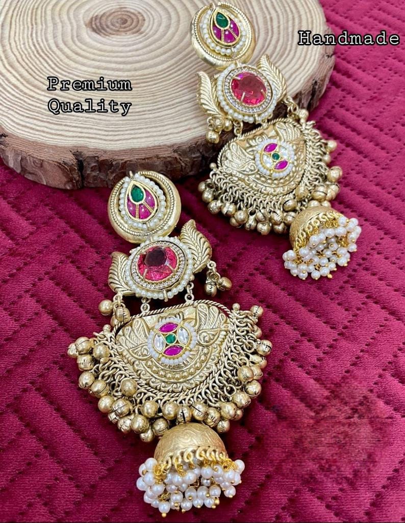 Premium Quality gold/ silver plated jhumka jewellery , Silver plated jhumka , Gold plated Jhumka