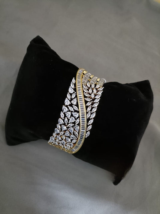 Golden Opulence: Adorned Brass Bracelet Jewelry
