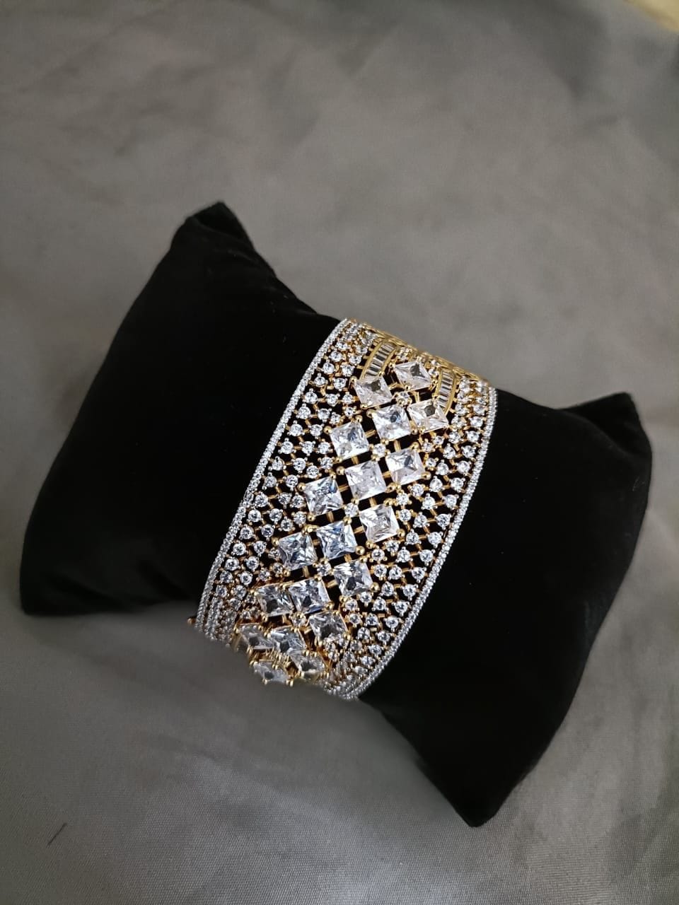 Golden Opulence: Adorned Brass Bracelet Jewelry