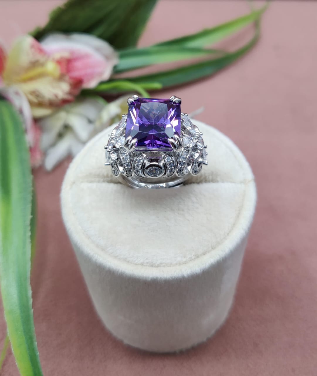 Dazzling Brilliance, Luxury American Diamond Adjustable Ring , Luxury Jewelry , Ad Ring jewelry