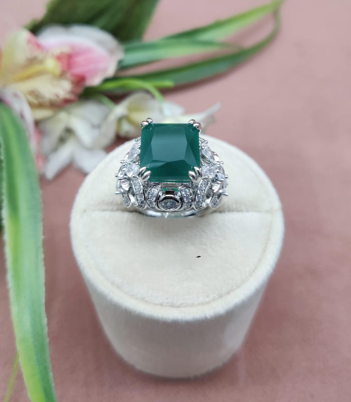 Dazzling Brilliance, Luxury American Diamond Adjustable Ring , Luxury Jewelry , Ad Ring jewelry