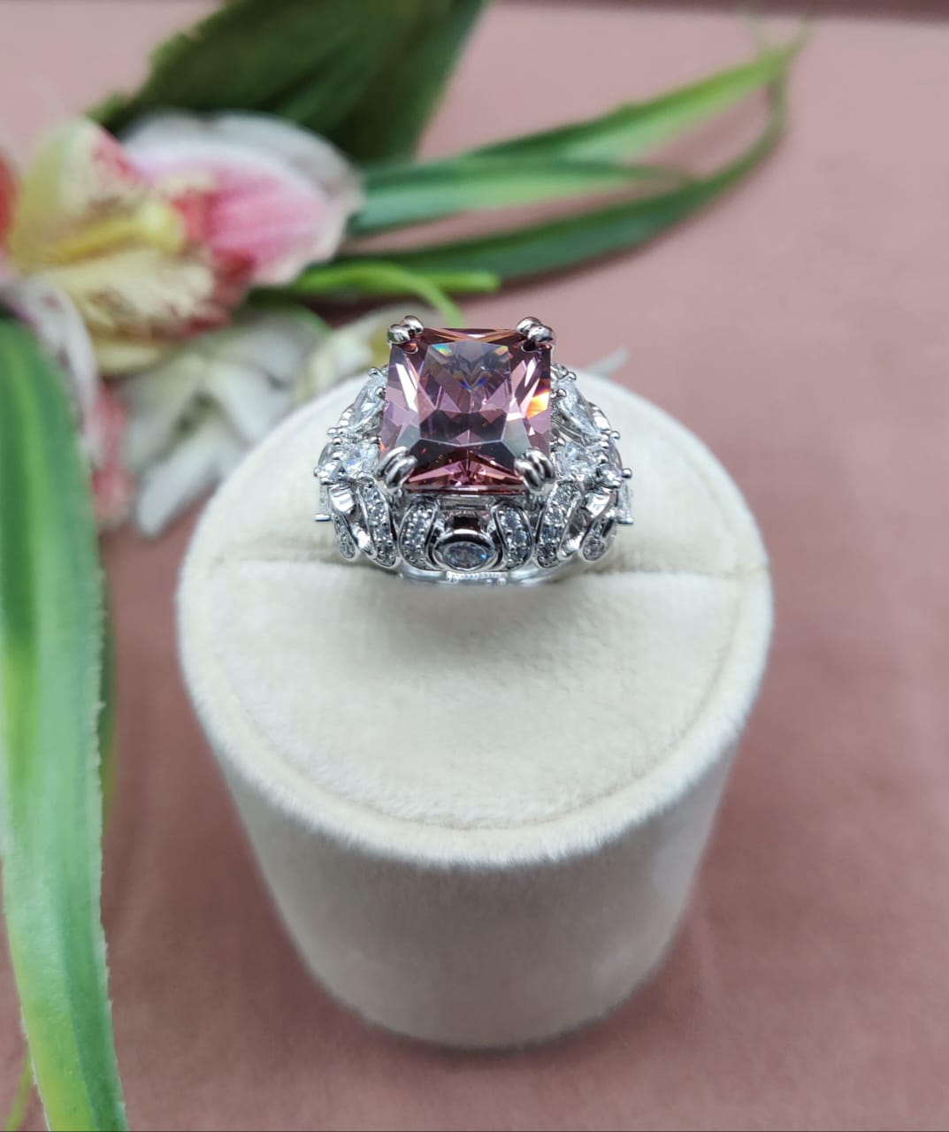 Dazzling Brilliance, Luxury American Diamond Adjustable Ring , Luxury Jewelry , Ad Ring jewelry
