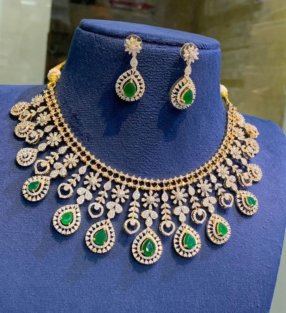 Elegant Replica Necklace and Earrings Set: Special Occasion Jewelry