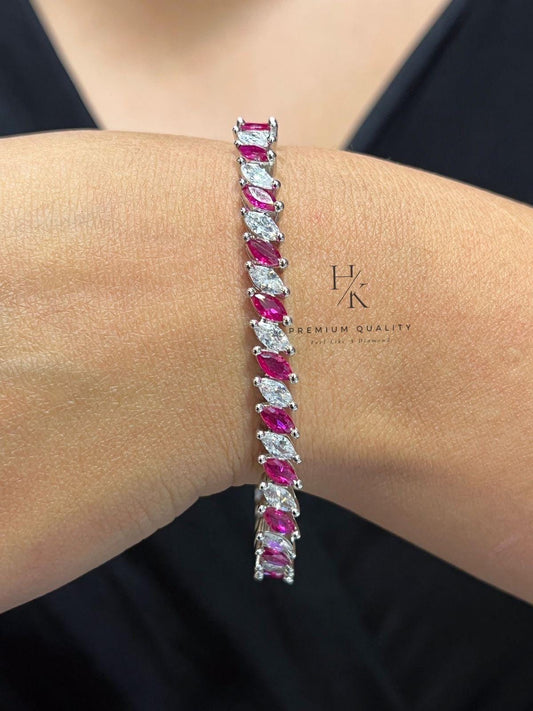 Cubic Zirconia Tennis Bracelet Set: Stackable CZ Eternity Bracelets