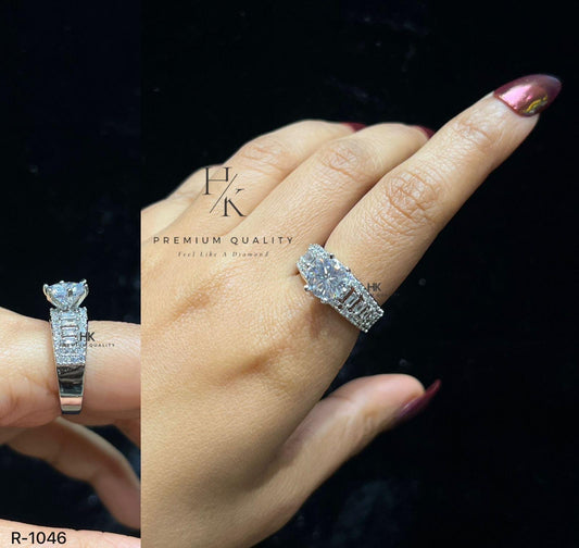 CZ Statement Ring | Sparkling Cocktail Jewelry for Indian Weddings