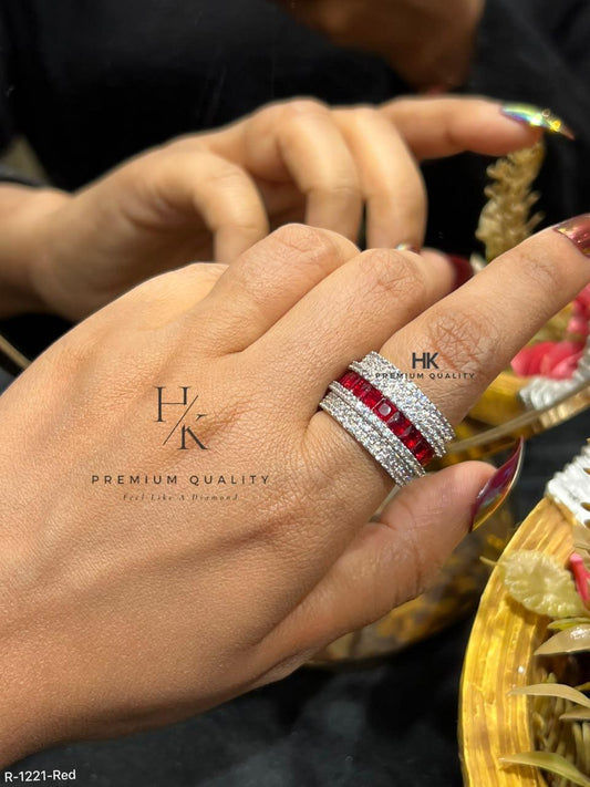 CZ Eternity Band Ring | Stackable Minimalist Bridal Statement Ring