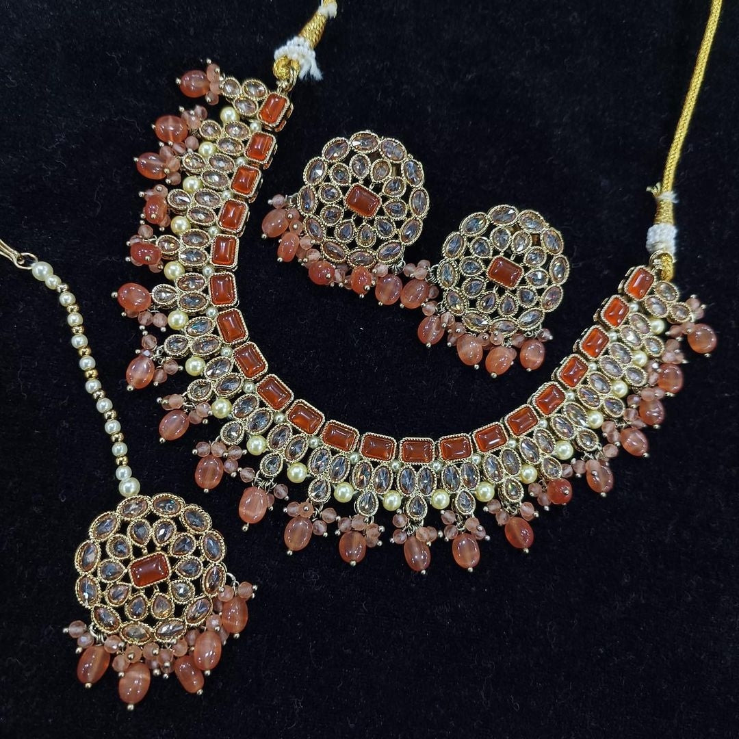Exquisite Polki Kundan Choker Set: A Bridal Must-Have for Pakistani and Indian Elegance