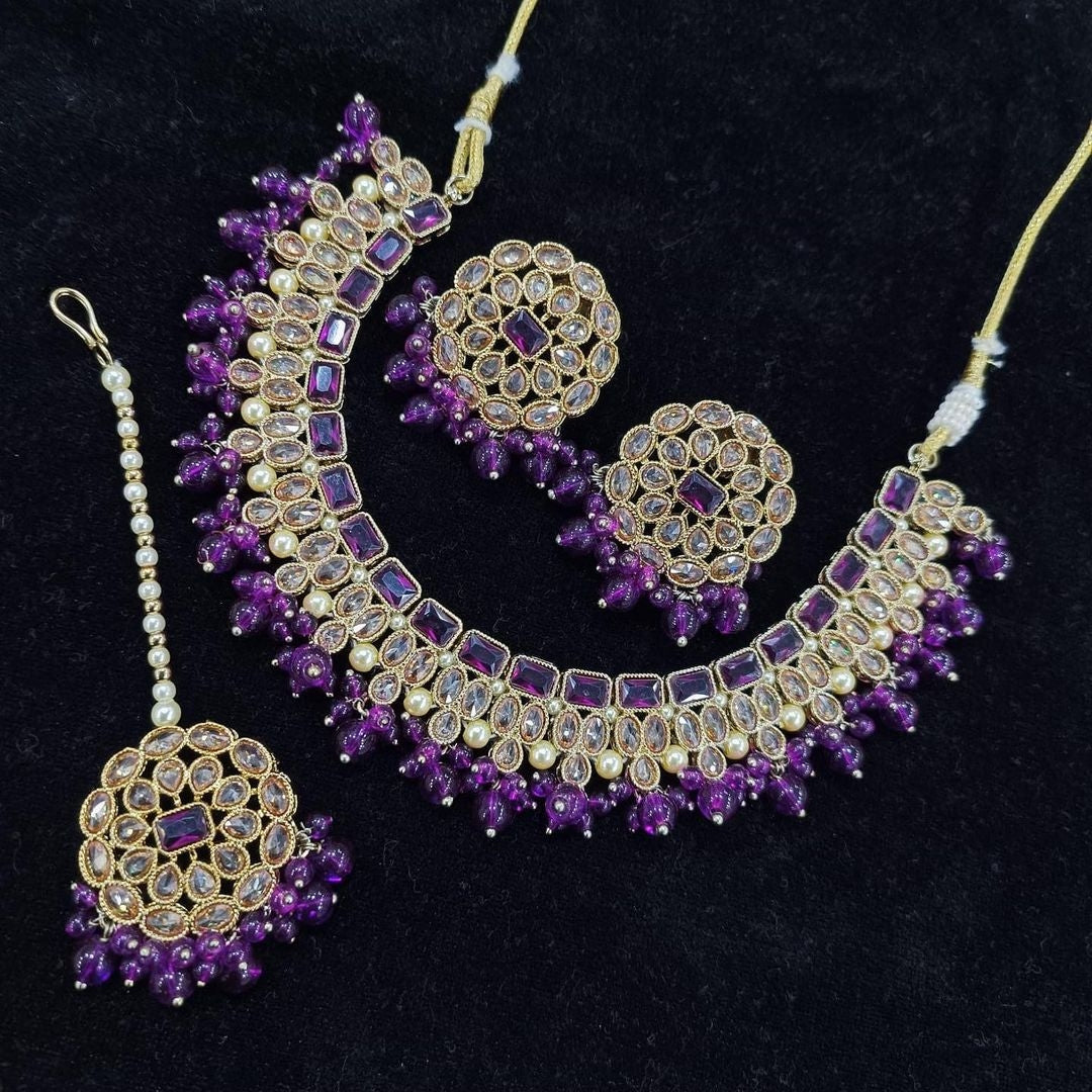 Exquisite Polki Kundan Choker Set: A Bridal Must-Have for Pakistani and Indian Elegance