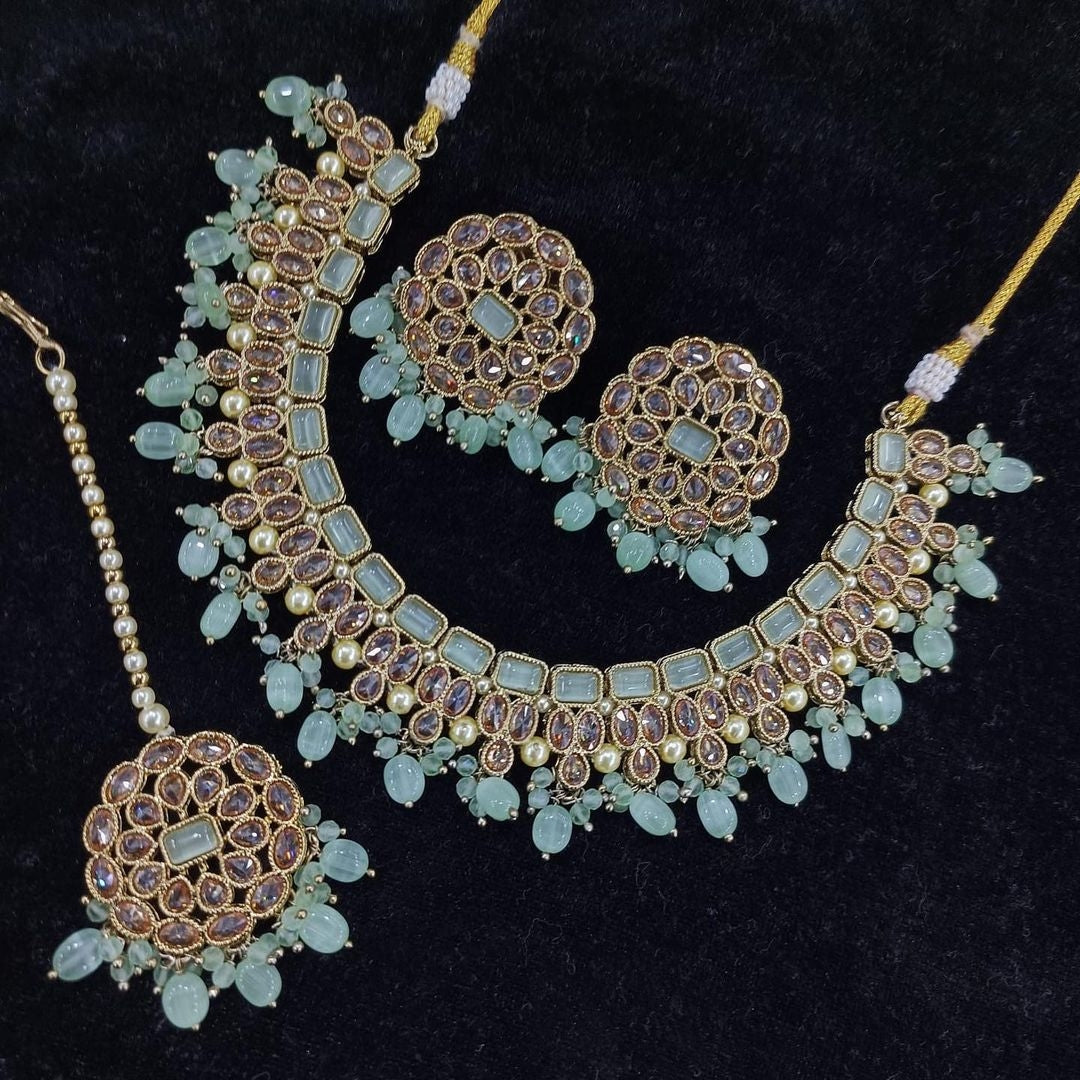 Exquisite Polki Kundan Choker Set: A Bridal Must-Have for Pakistani and Indian Elegance
