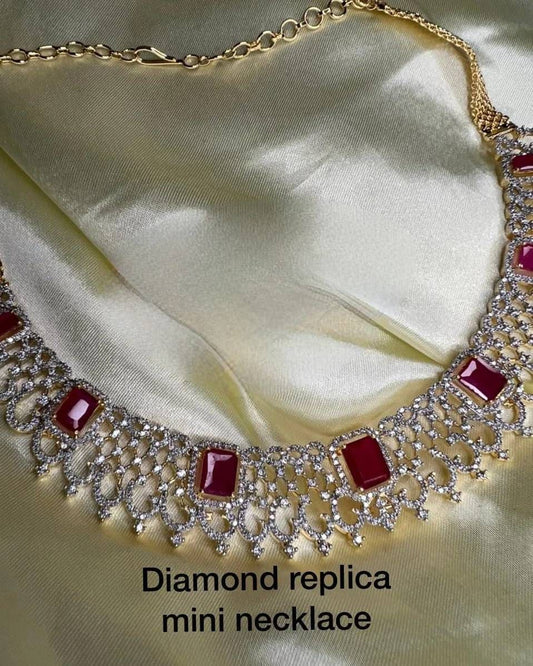 Handcrafted Diamond, Emerald, and Ruby Choker Set with Exquisite Jhumka Earrings