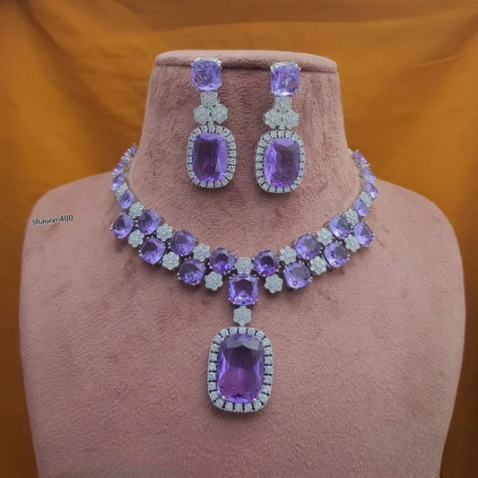 Enchanting Doublet AD Stone Jewelry Set: Elegance Redefined by Sagunittujewel