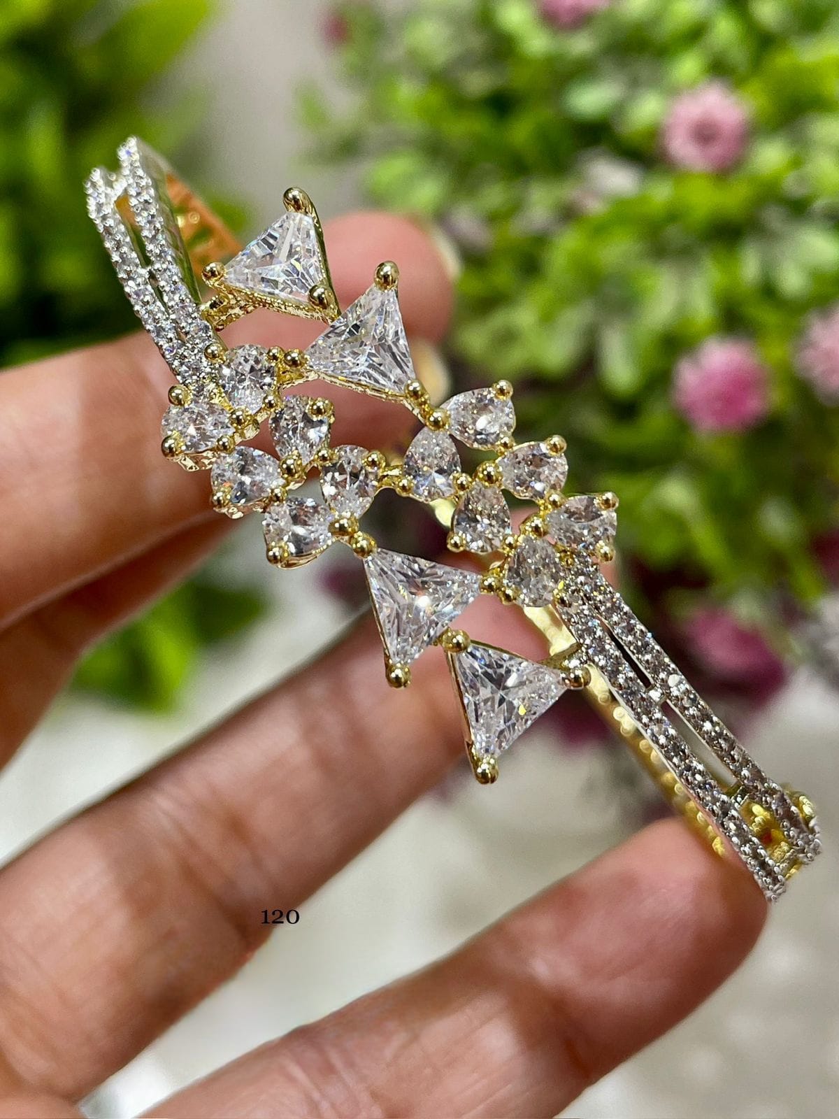 American diamond openable stone bracelet •ad bracelet •ad jewelry •american diamond bracelet • beautiful bracelet