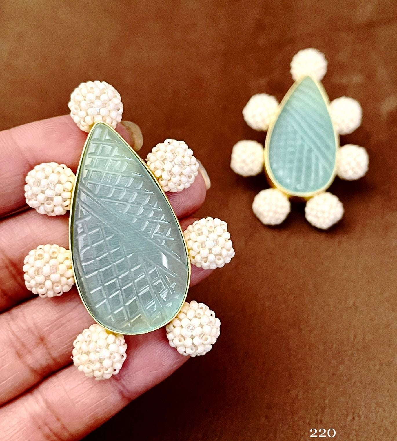 Real MOP Stone Earrings  jewelry , Real stone earrings jewelry