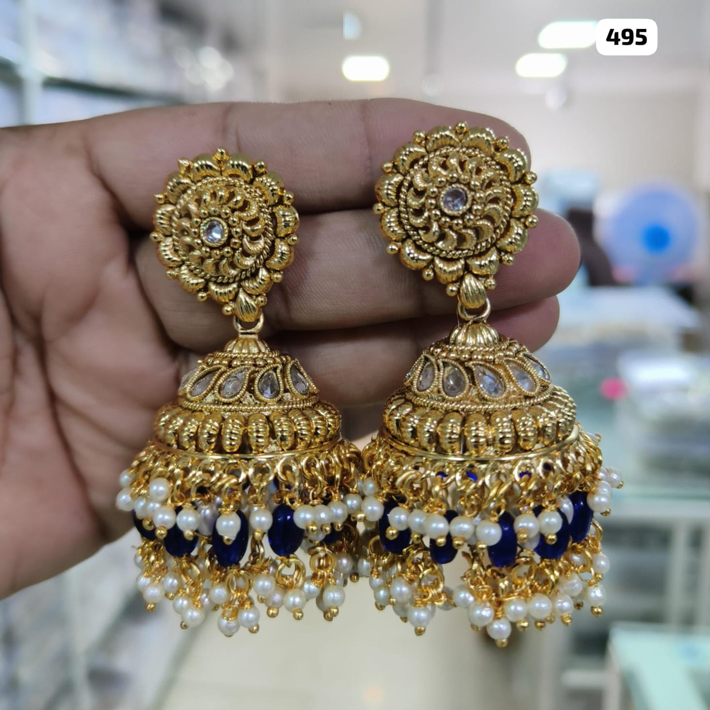 Radiant Elegance: Gold-Plated Jhumka Jewelry Collection
