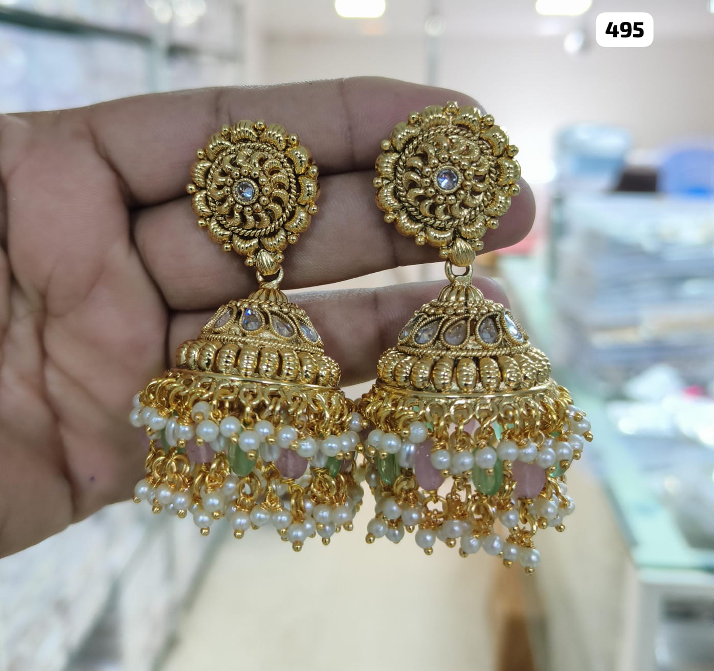 Radiant Elegance: Gold-Plated Jhumka Jewelry Collection