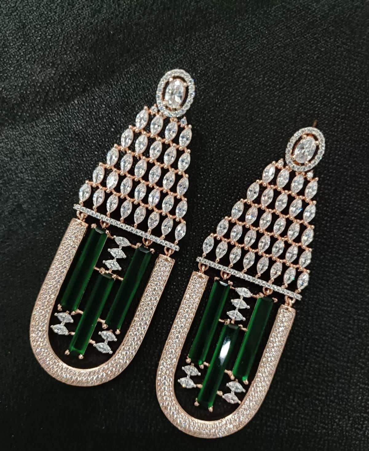 Sagunittujewel: Handcrafted American Diamond Earrings of Exceptional Quality