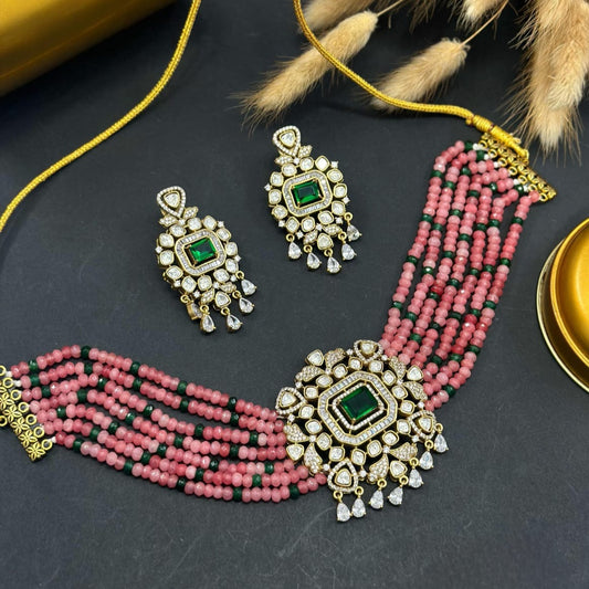 Exquisite High-Quality Kundan Choker with Earrings - Timeless Elegance, Handcrafted Indian Jewelry Set for Special Occasions