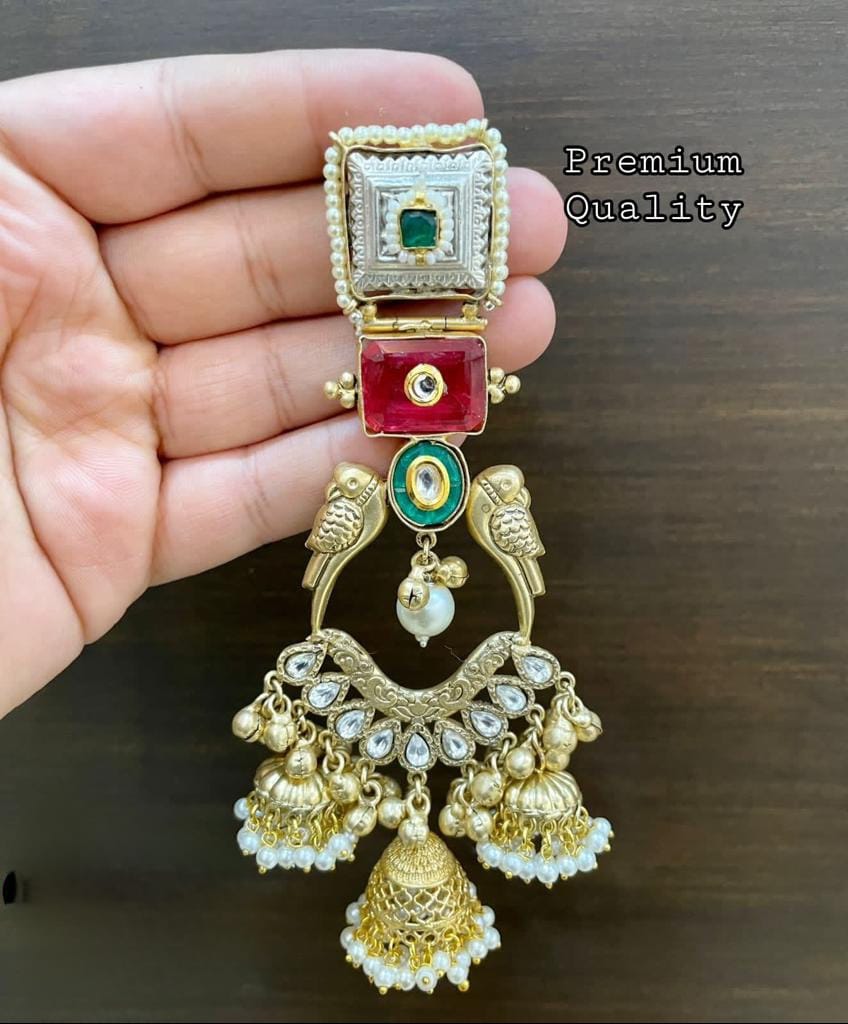 Premium Quality gold plated earrings jewellery  , Gold plated Jhumka , big size earrings