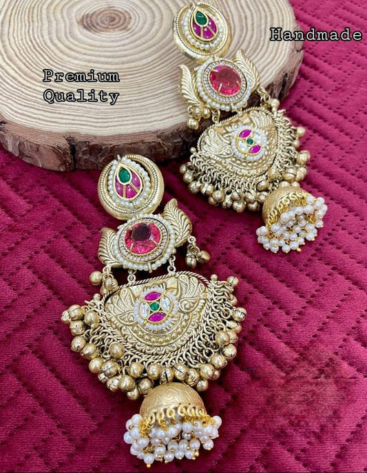 Premium Quality gold/ silver plated jhumka jewellery , Silver plated jhumka , Gold plated Jhumka