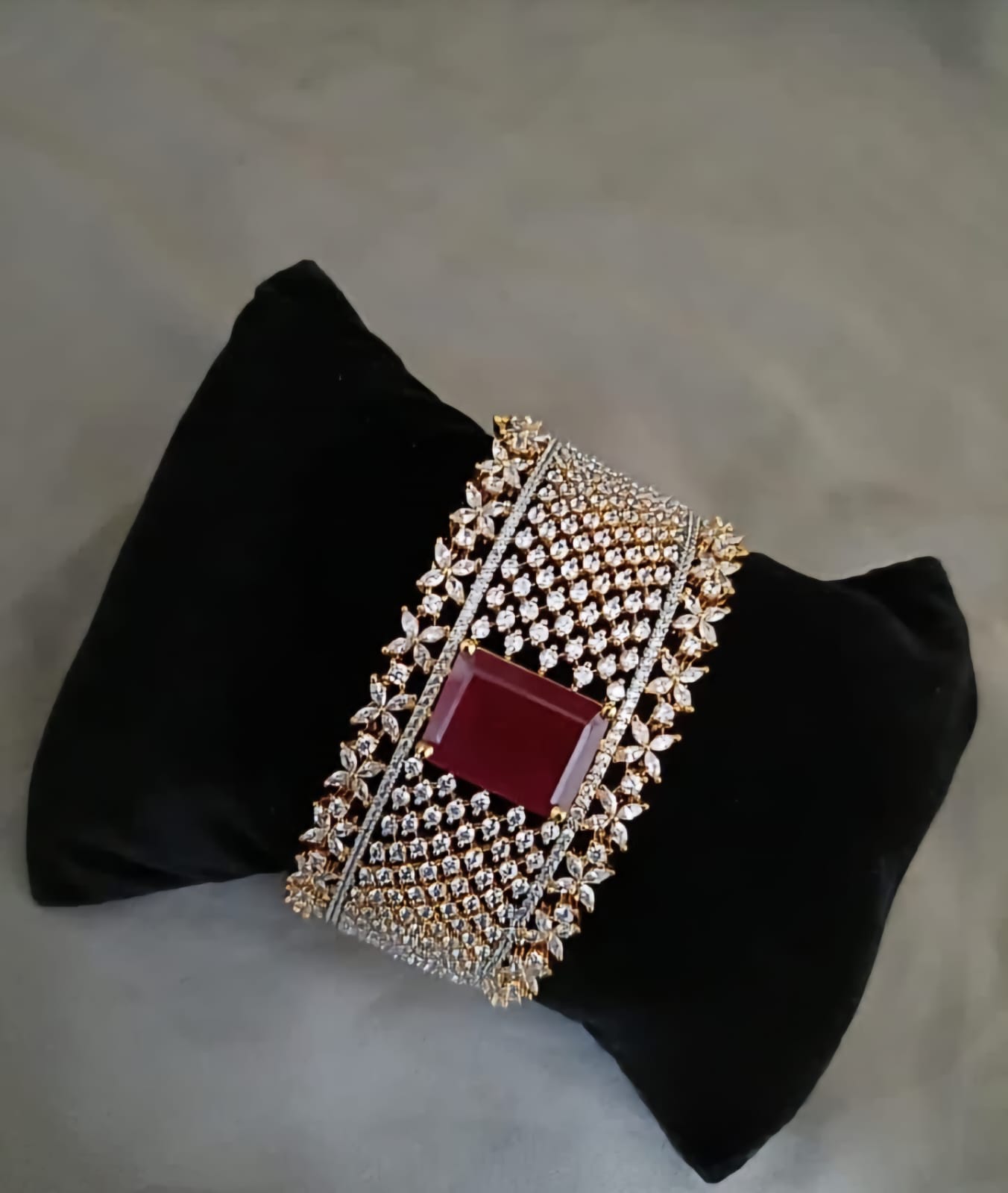 Golden Opulence: Adorned Brass Bracelet Jewelry