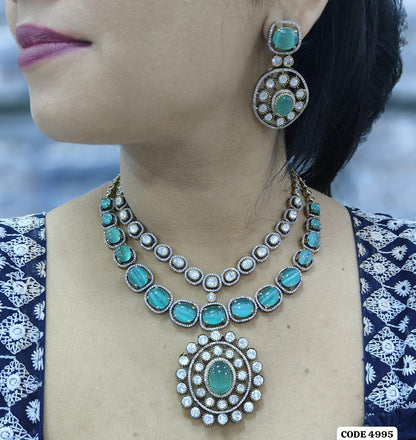 Premium Quality Moissanite Kundan Choker Set with Earrings ,Premium Jewelry , Moissanite Choker , Kundan Jewelry