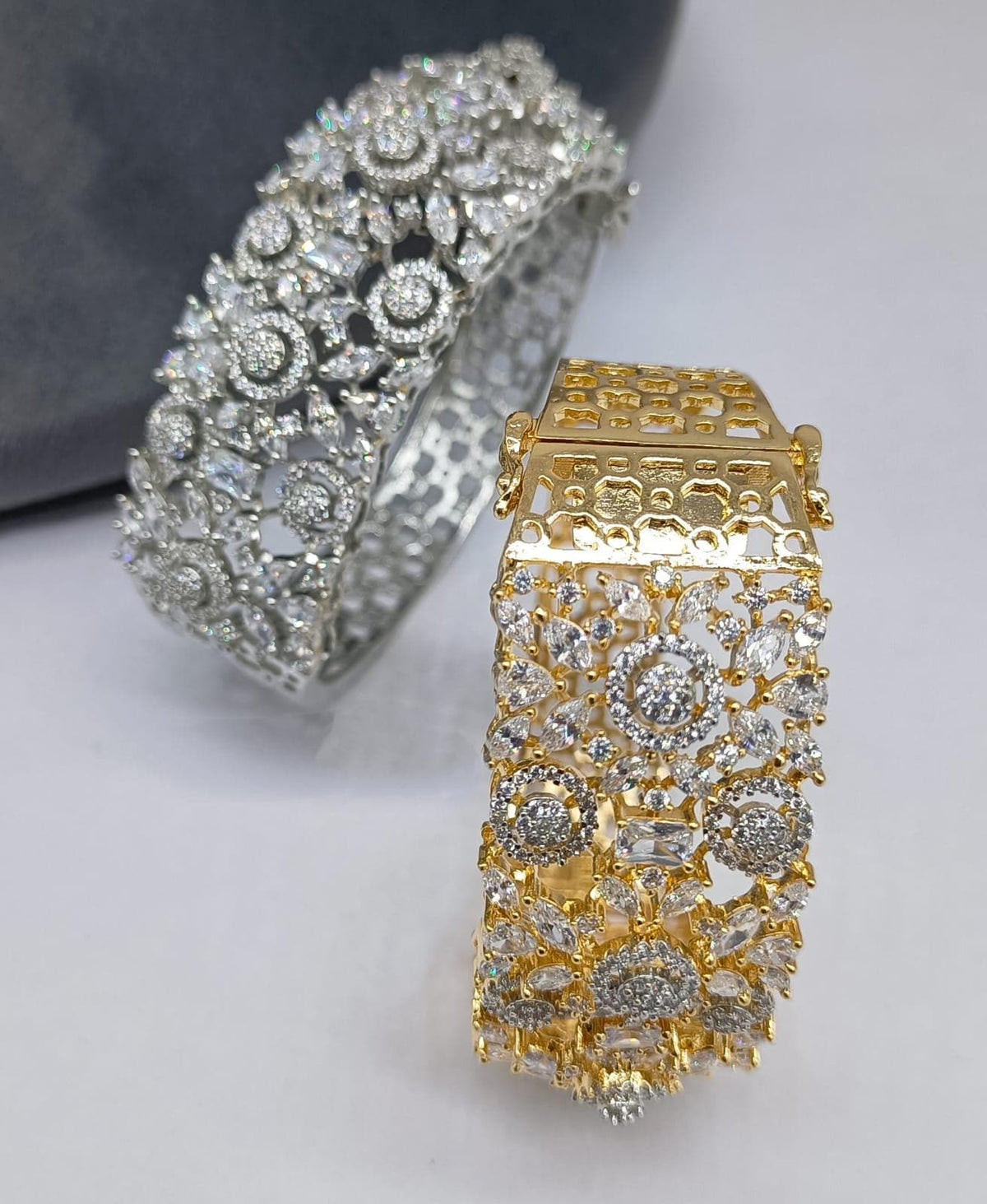 CZ American Diamond Bracelet | Bridal Bangle, Party Jewelry