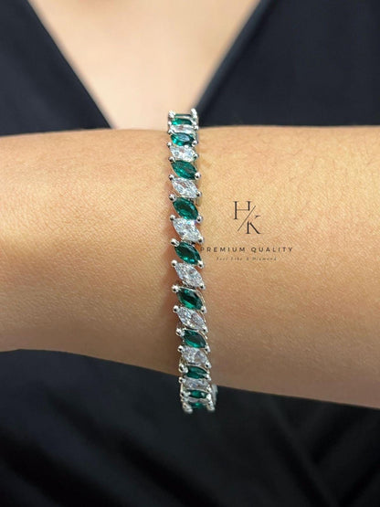 Cubic Zirconia Tennis Bracelet Set: Stackable CZ Eternity Bracelets