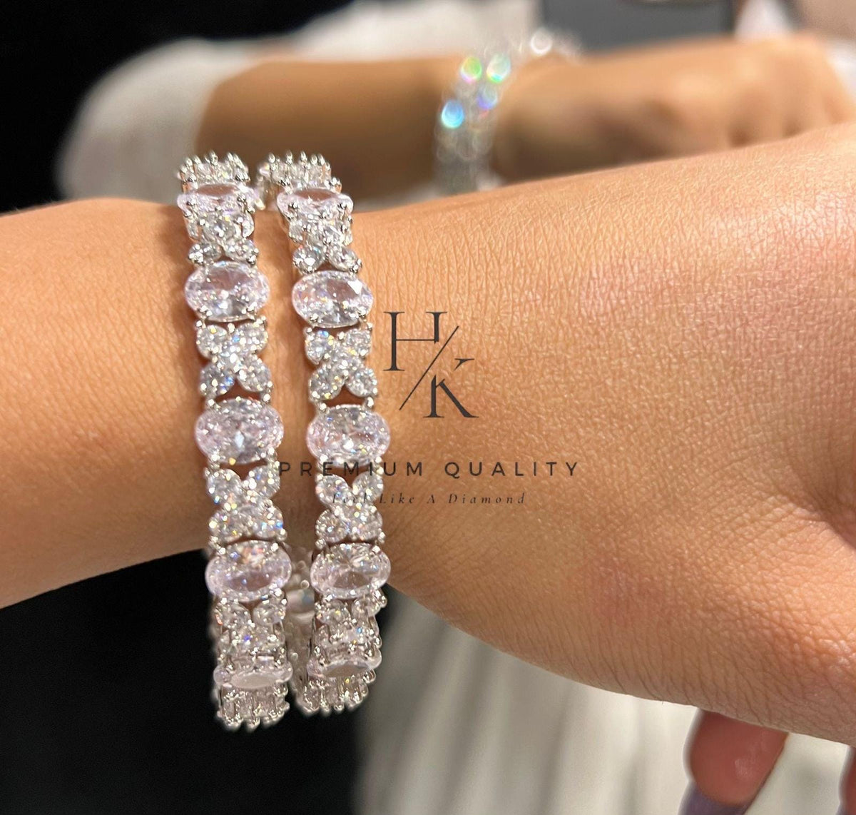 American Diamond Adjustable Bracelet: Bridal & Party Wear