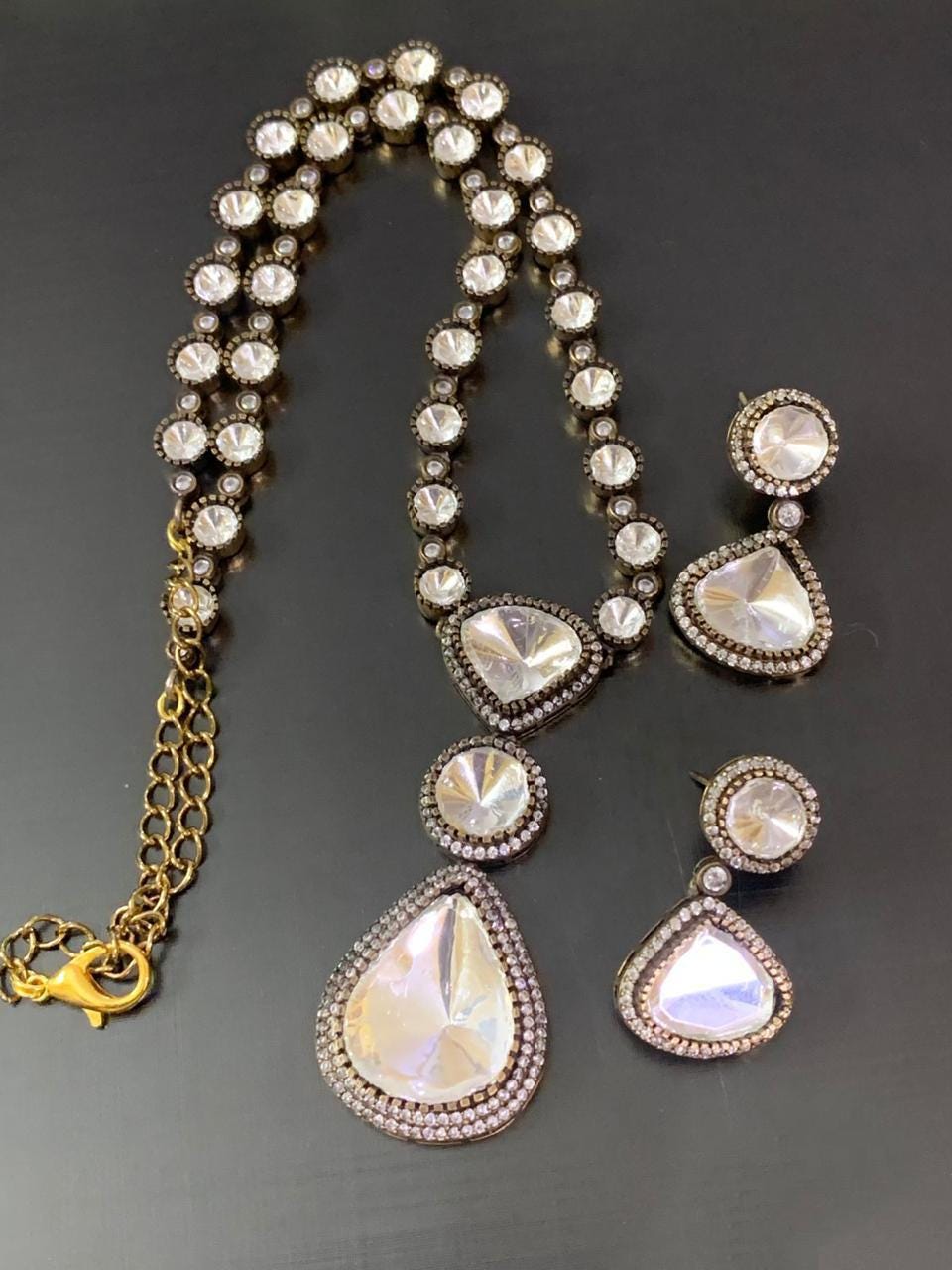 Kundan Pendant Set | Gold Plated Indian Jewelry