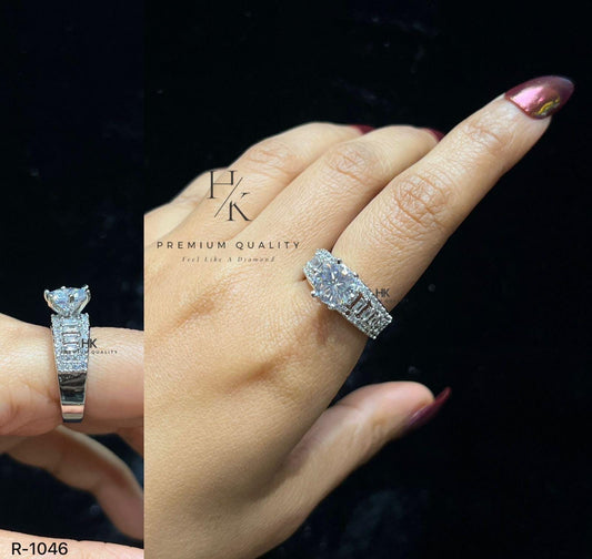 CZ Statement Ring | Sparkling Cocktail Jewelry for Indian Weddings