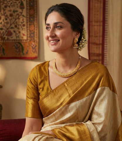 Antique Gold Plated Hasli Necklace Set with Jhumki Earrings | Traditional Indian Bridal Jewelry