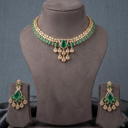 Indian Bridal Kundan Choker Necklace Set | Traditional Wedding Jewelry (Necklace + Earrings)