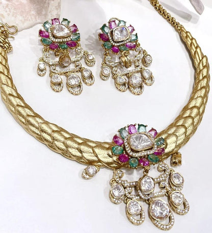 Kundan Choker Necklace Set | Bridal Wedding Jewelry, Festive Party Wear