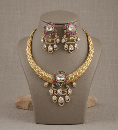Kundan Choker Necklace Set | Bridal Wedding Jewelry, Festive Party Wear