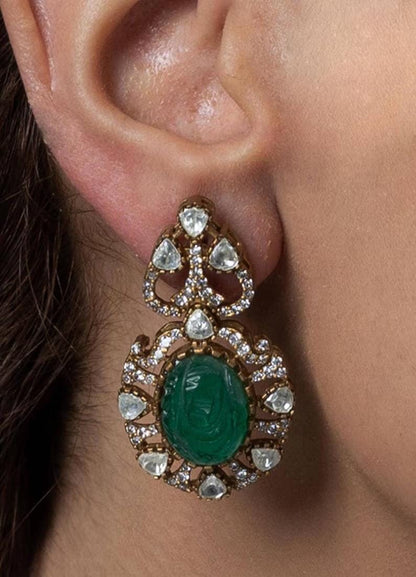 Kundan Necklace Set | Bridal Statement Jewelry with Earrings, Festive Wear