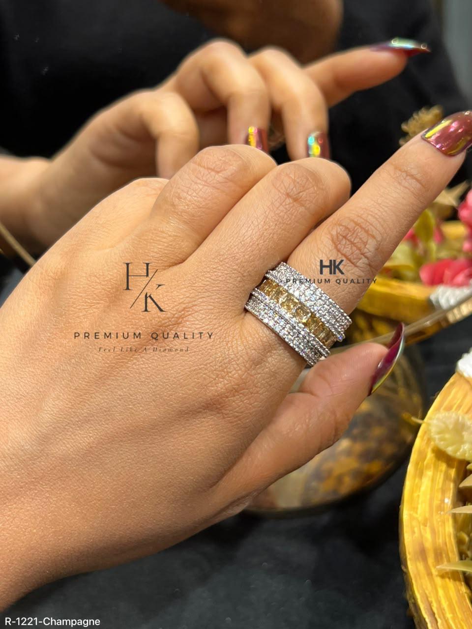 CZ Eternity Band Ring | Stackable Minimalist Bridal Statement Ring
