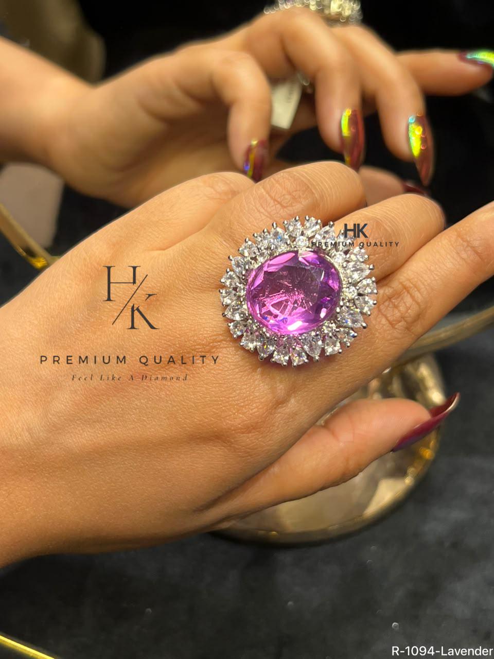Luxury Halo CZ Cocktail Ring, Cushion-Cut Statement Engagement Bridal Jewelry