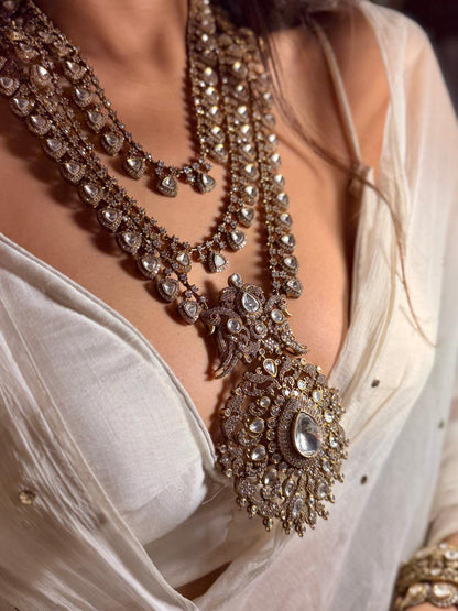 Polki Kundan Bridal Necklace Set | Indian Wedding Jewelry, Statement Rani Haar