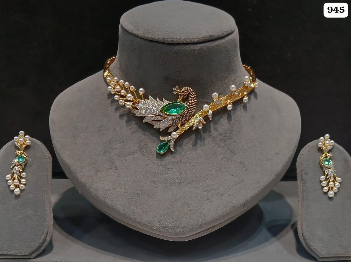 Multicolor Kundan Choker Necklace Set | Indian Bridal Jewelry, Pearl Accents, Floral Pendant