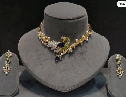 Multicolor Kundan Choker Necklace Set | Indian Bridal Jewelry, Pearl Accents, Floral Pendant