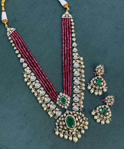Indian Bridal Kundan Necklace Set with Earrings | Traditional Wedding Jewelry | Statement Layered Necklace